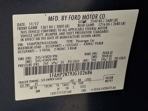 Used 2018 Ford Taurus SHO image 20