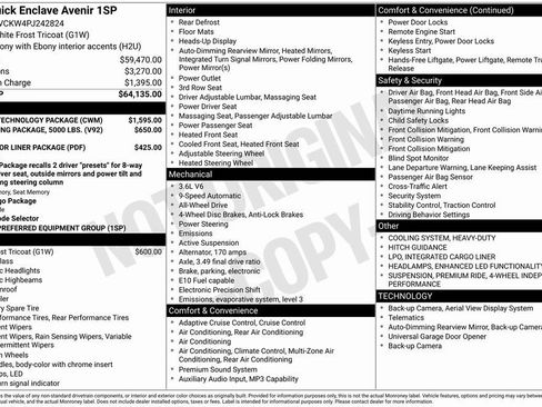 Used 2023 Buick Enclave Avenir w/ Avenir Technology Package image 2