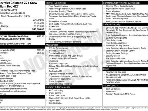 Used 2023 Chevrolet Colorado Z71 w/ Advanced Trailering Package image 39