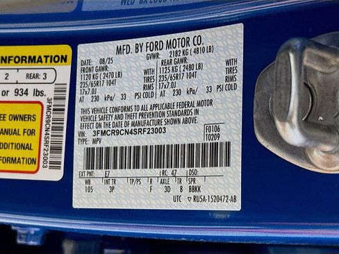 New 2025 Ford Bronco Sport Outer Banks w/ Sasquatch Outer Banks Package image 33