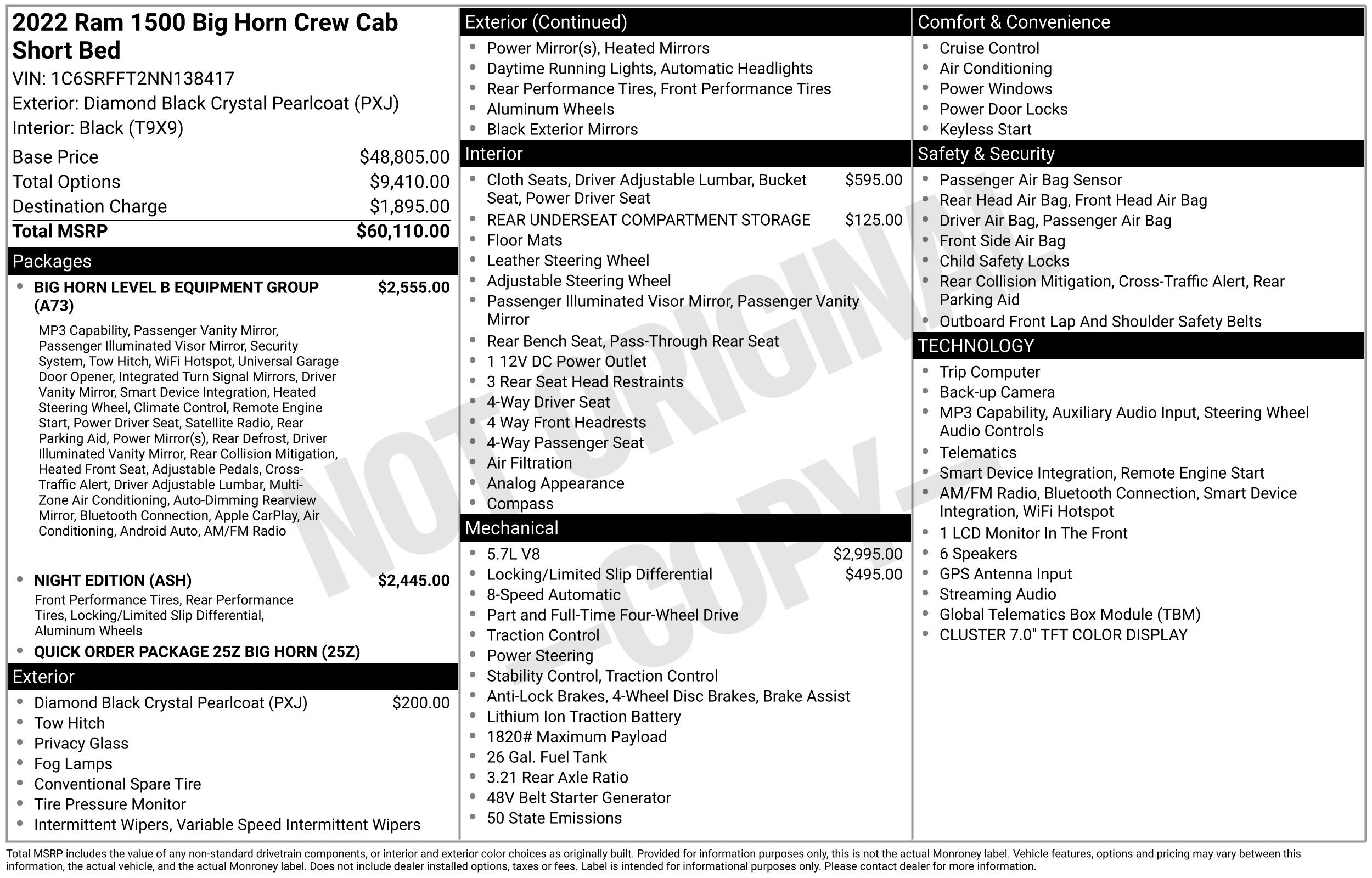 Used 2022 RAM 1500 Big Horn AWD/4WD image 2