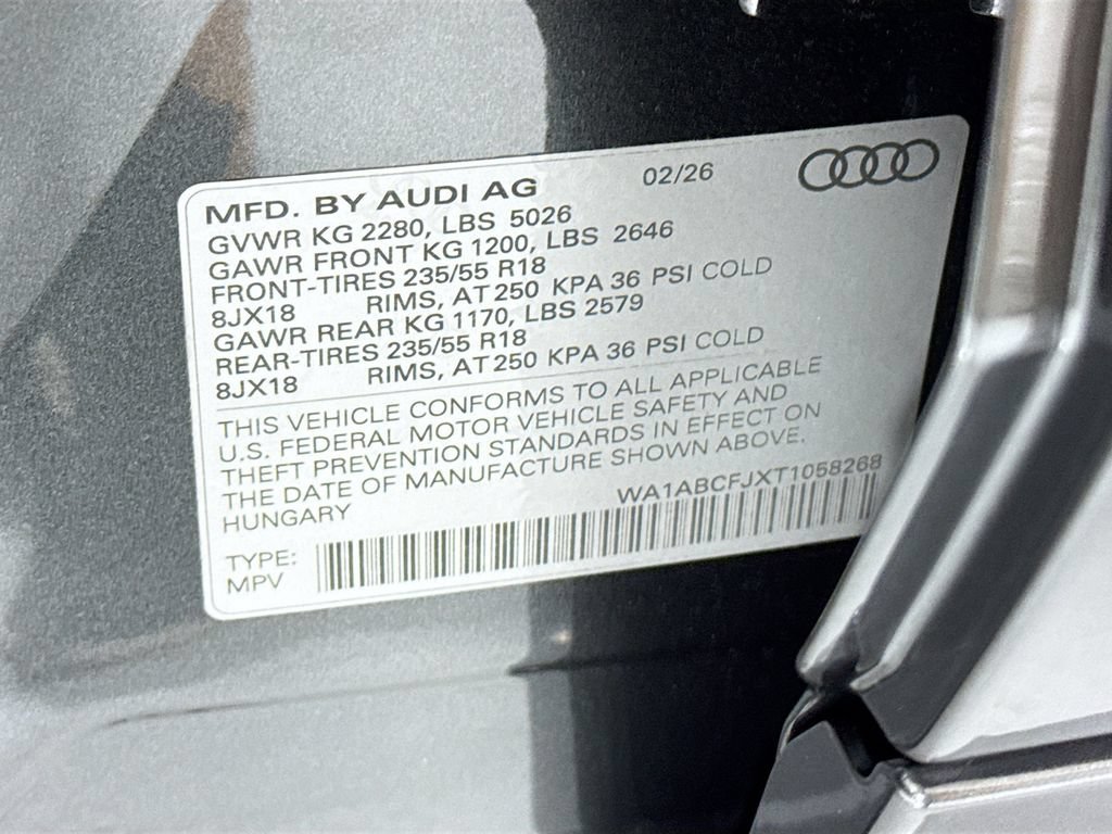 Used 2026 Audi Q3 quattro 2.0T w/ Driver Assistance Package AWD/4WD image 33
