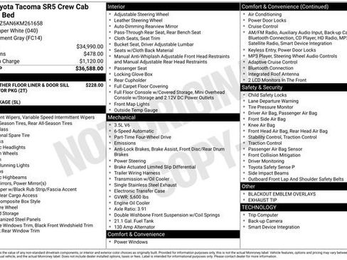Certified 2019 Toyota Tacoma SR5 image 31