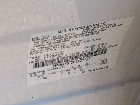 Used 2016 Ford Flex Limited w/ Equipment Group 303A AWD/4WD image 37