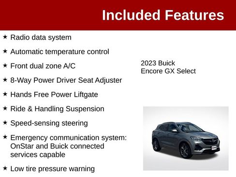 Used 2023 Buick Encore GX Select w/ Sport Touring Package AWD/4WD image 4