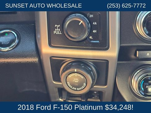 Used 2018 Ford F150 Platinum w/ Max Trailer Tow Package AWD/4WD image 31