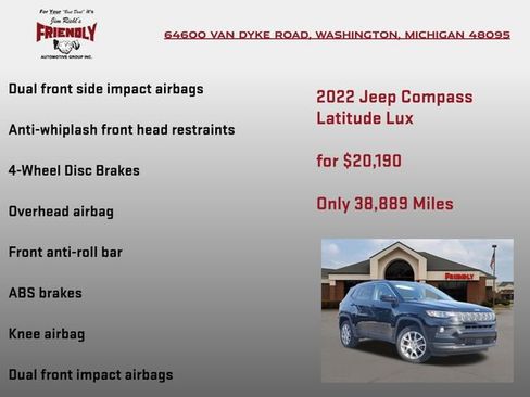 Used 2022 Jeep Compass Latitude image 15