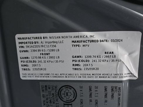 Used 2024 Nissan Murano Platinum AWD/4WD image 55