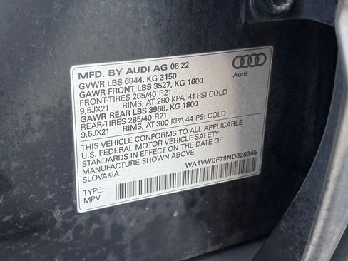 Used 2022 Audi SQ7 Prestige AWD/4WD image 25
