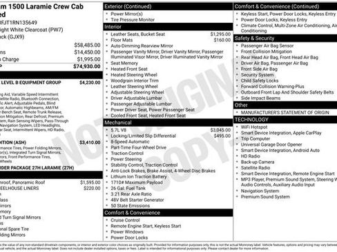 Used 2024 RAM 1500 Laramie AWD/4WD image 9