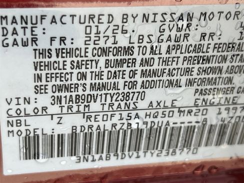 New 2026 Nissan Sentra SR image 15