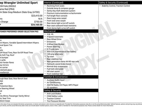 Used 2010 Jeep Wrangler Unlimited Sport image 50