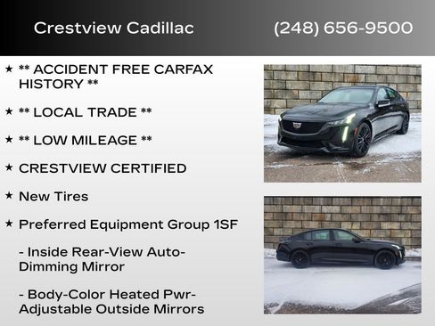 Certified 2022 Cadillac CT5 V w/ Premium Package image 6