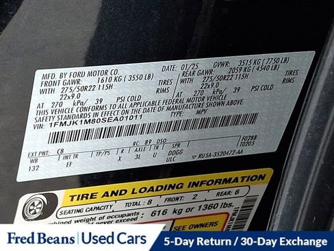 Used 2025 Ford Expedition Max Platinum w/ Driver's Package image 29