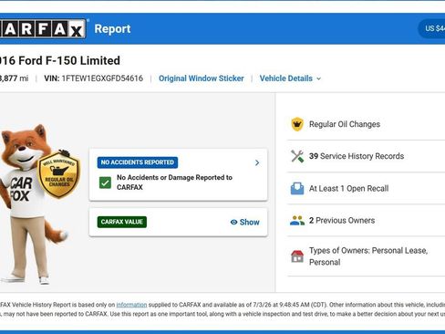 Used 2016 Ford F150 Limited w/ Trailer Tow Package AWD/4WD image 10