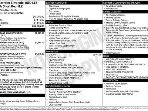 Used 2019 Chevrolet Silverado 1500 LTZ image 48