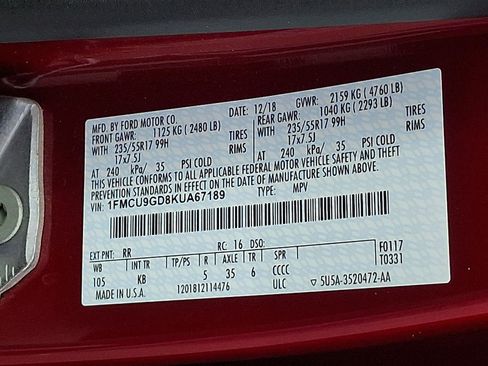 Used 2019 Ford Escape SE image 27