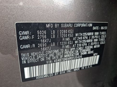 Certified 2024 Subaru Outback Limited XT AWD/4WD image 25