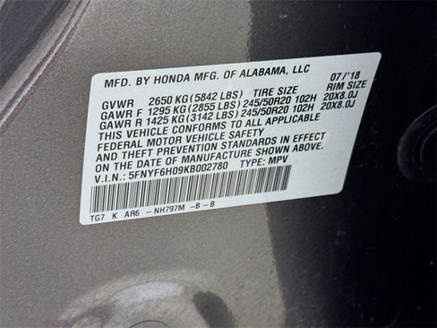 Used 2019 Honda Pilot Elite image 34