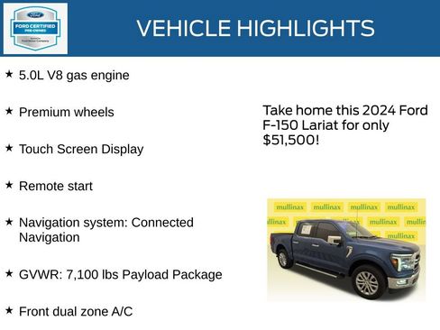 Certified 2024 Ford F150 Lariat AWD/4WD image 22