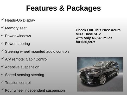 Used 2022 Acura MDX SH-AWD w/ Advance Package image 16