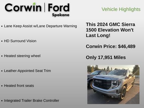 Used 2024 GMC Sierra 1500 Elevation w/ Elevation Premium Package AWD/4WD image 16