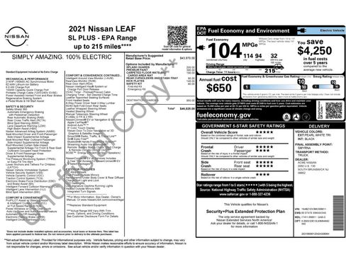 Used 2021 Nissan Leaf SL Plus FWD image 2