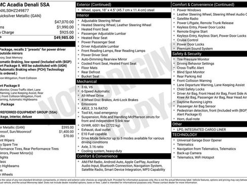 Used 2017 GMC Acadia Denali image 1