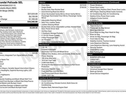 Used 2021 Hyundai Palisade SEL w/ Premium Package image 30