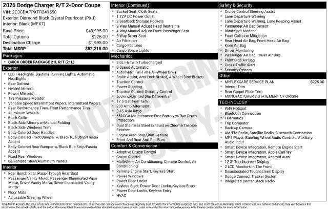 New 2026 Dodge Charger R/T AWD/4WD image 35