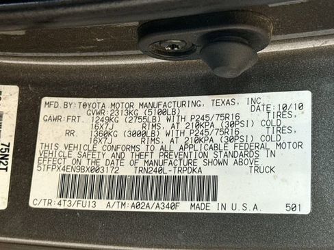 Used 2011 Toyota Tacoma 4x4 Regular Cab image 25