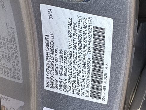 Certified 2024 Honda Accord EX image 38