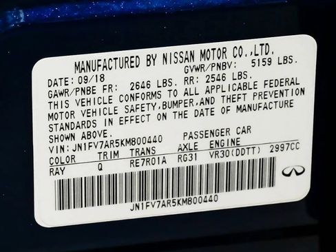 Used 2019 INFINITI Q50 Red Sport 400 w/ Sensory Package AWD/4WD image 61
