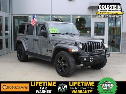 Certified 2021 Jeep Wrangler Unlimited Sahara AWD/4WD image 1