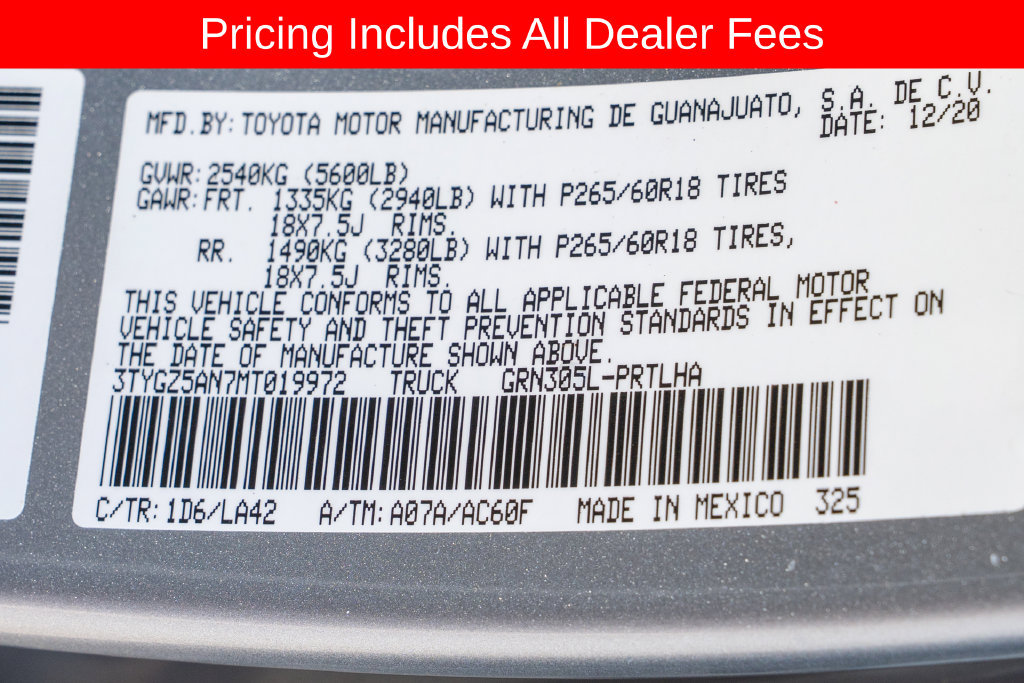 Used 2021 Toyota Tacoma Limited AWD/4WD image 20