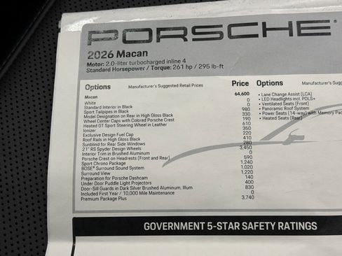 Certified 2026 Porsche Macan AWD/4WD image 64