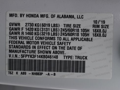 Used 2019 Honda Ridgeline Sport image 38