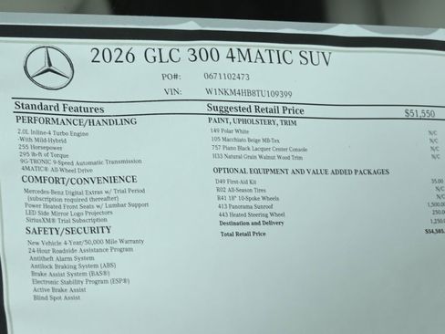 Used 2026 Mercedes-Benz GLC 300 4MATIC image 27