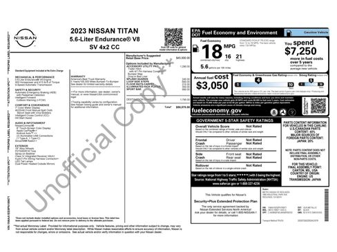 Used 2023 Nissan Titan SV w/ Accessory Utility Package RWD image 45