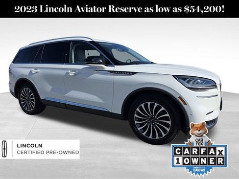 Certified 2023 Lincoln Aviator Reserve w/ Equipment Group 201A image 1