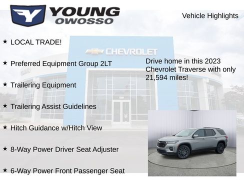 Used 2023 Chevrolet Traverse RS w/ LPO, Floor Liner Package image 7