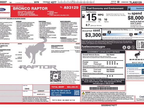 New 2026 Ford Bronco Raptor AWD/4WD image 5