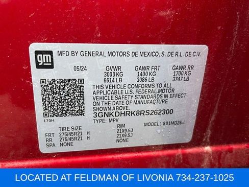 Certified 2024 Chevrolet Blazer EV RS image 10