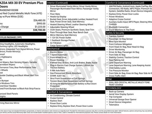 Used 2022 MAZDA MX-30 Electric w/ Premium Plus Pkg image 29