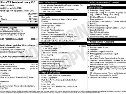 New 2026 Cadillac CT5 Premium Luxury w/ Technology Package AWD/4WD image 27