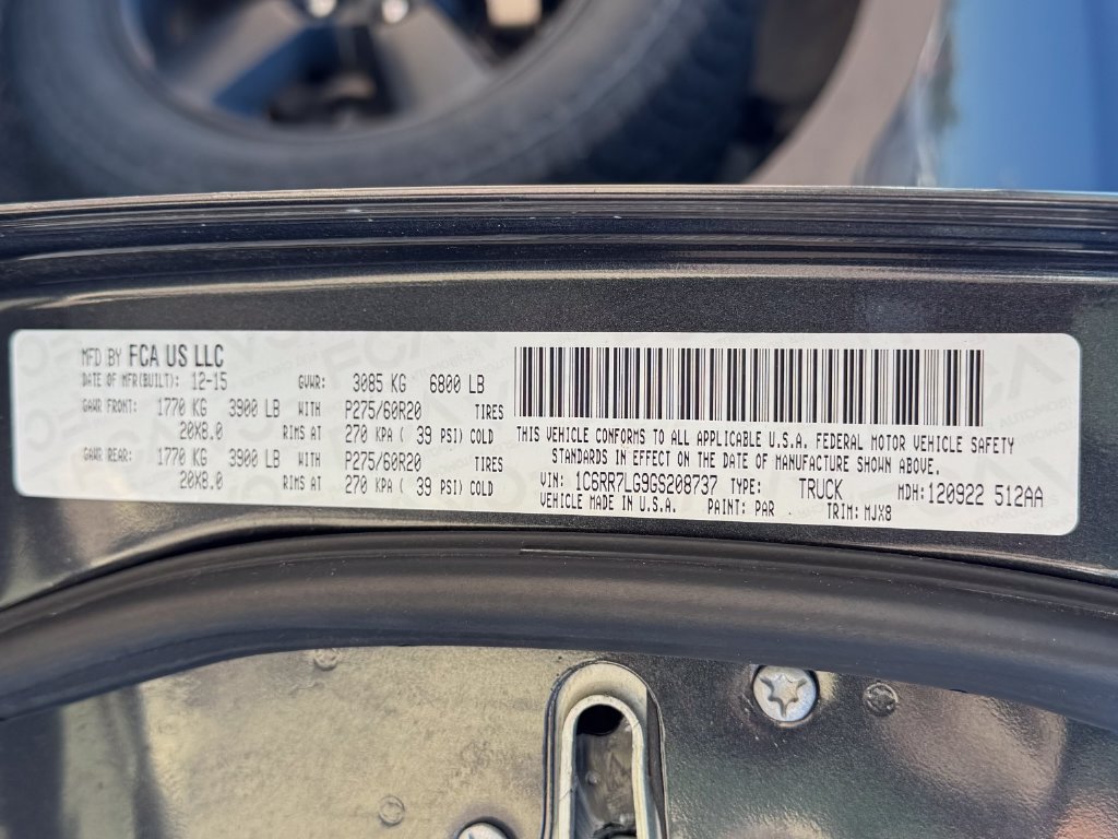 Used 2016 RAM 1500 Outdoorsman AWD/4WD image 12