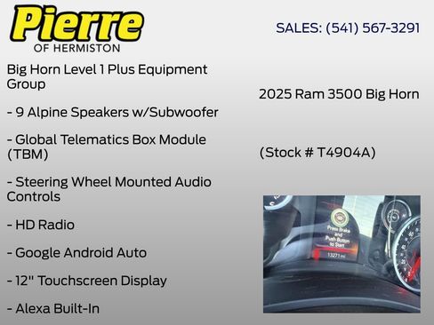 Used 2025 RAM 3500 Big Horn AWD/4WD image 10