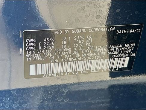 Certified 2025 Subaru Legacy Premium w/ Popular Package #1A image 38