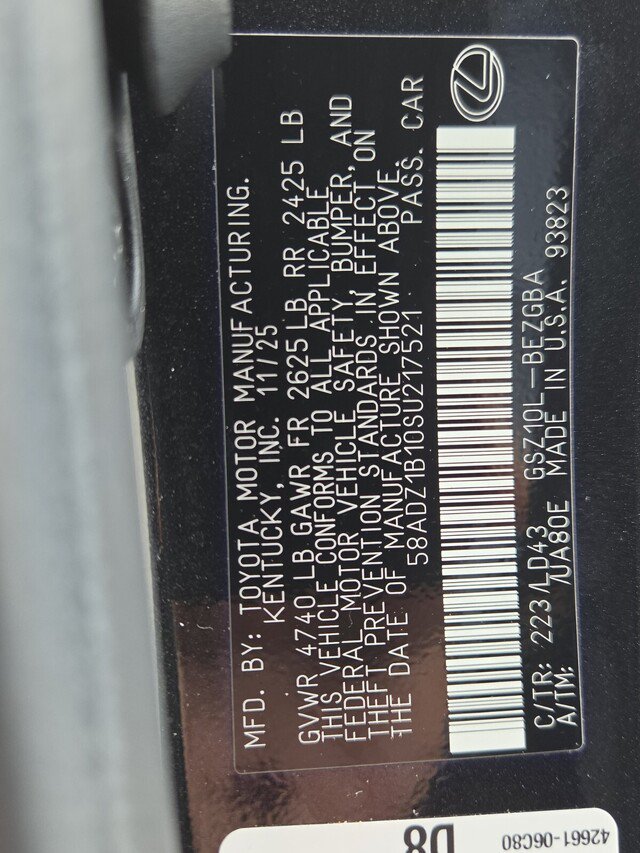 Certified 2025 Lexus ES 350 w/ Premium Package FWD image 32