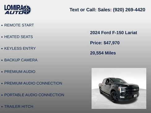 Used 2024 Ford F150 Lariat w/ Equipment Group 502A High AWD/4WD image 33